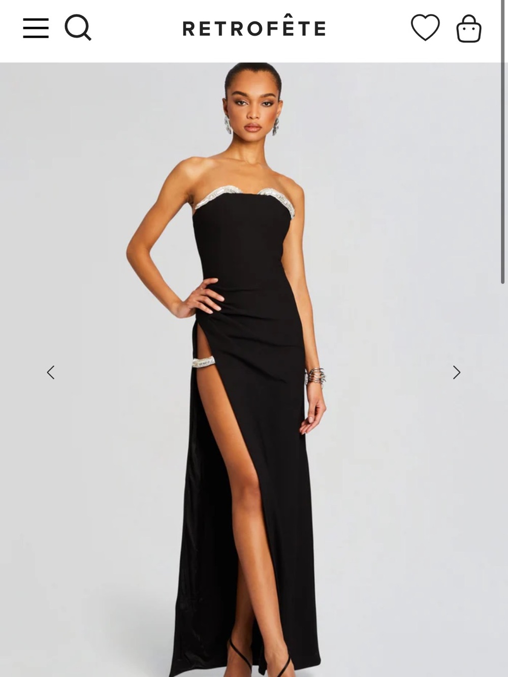 NWT NADIA EMBELLISHED DRESS Retrofête